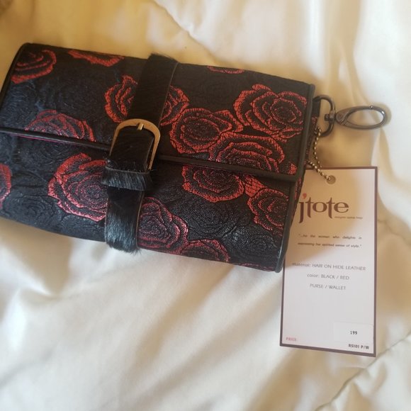 NWT Vintage Cowhide Leather JTote Designer Laptop Bag and Wallet - Picture 8 of 10